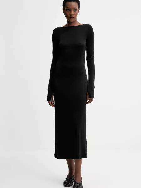 Filippa K rochie maxi mulata negru
