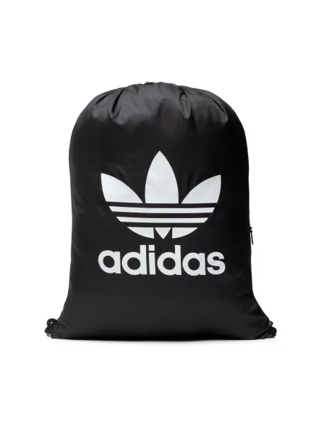 Maišo tipo kuprinė adidas Gymsack Trefoil juoda