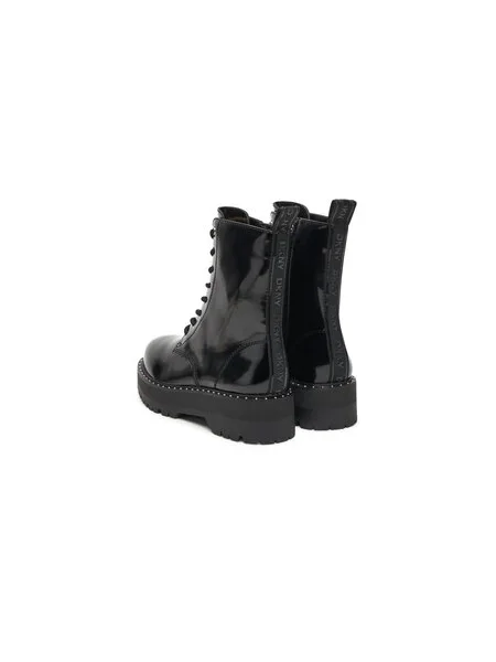 Bakancs DKNY Batu Studs-Lace Up fekete