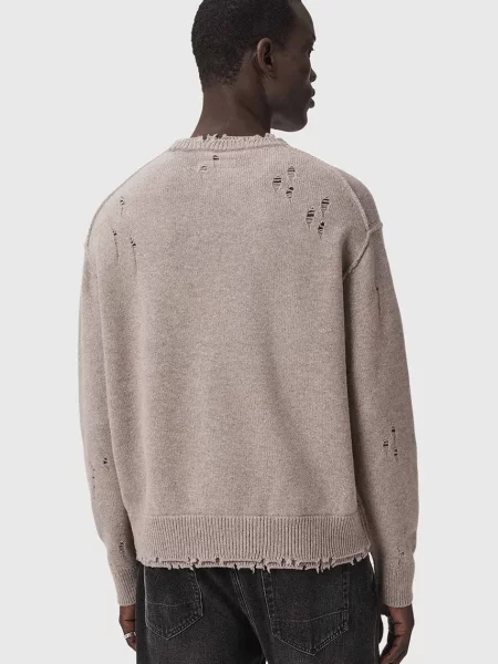 AllSaints pulover pentru bărbați cu lână WOLF bej