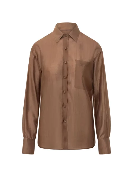 Koszula Le Sully Studio brązowa