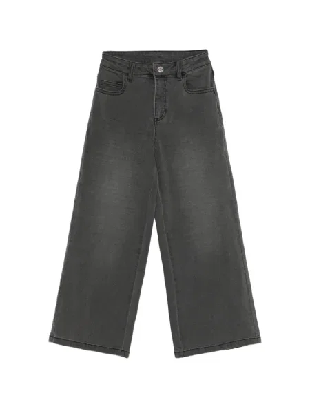 Jeansy dziecięce Twinset szare