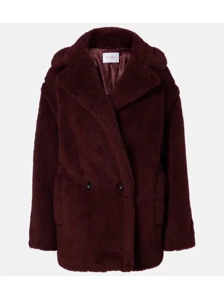 Geacă Max Mara de lână bordo