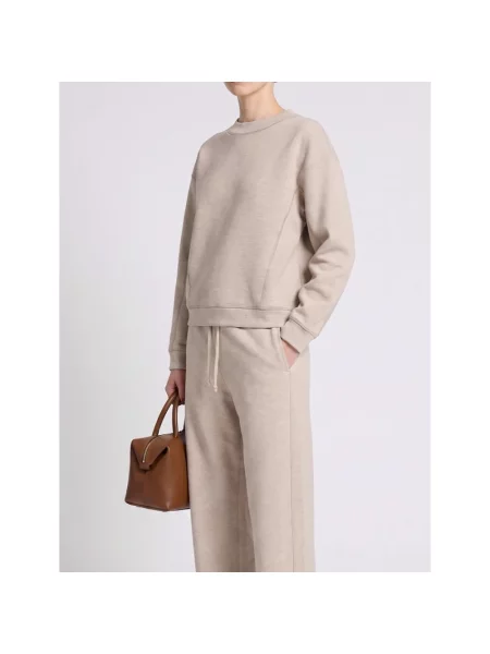 Bluza z kapturem Max Mara z kapturem beżowa