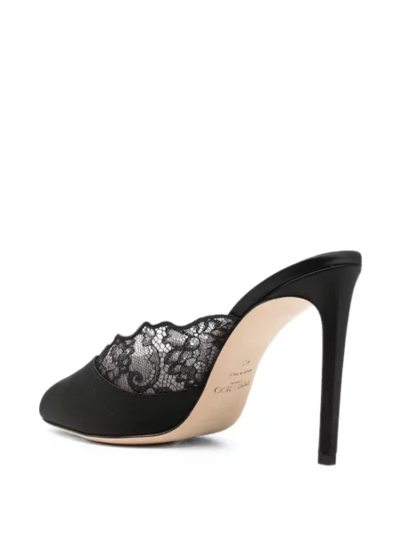 Sandale Jimmy Choo din dantelă negru