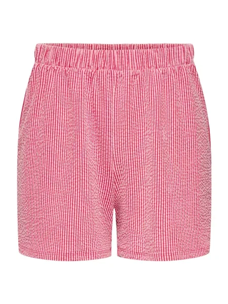 ONLY Pantaloni ONLMISTY roșu / murdar alb
