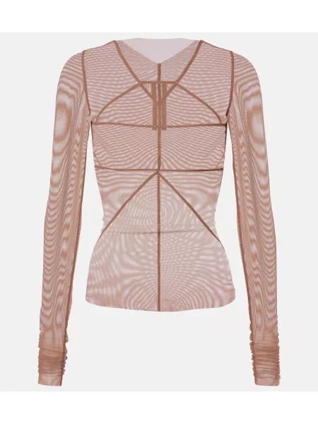 Top Rick Owens din tul maro