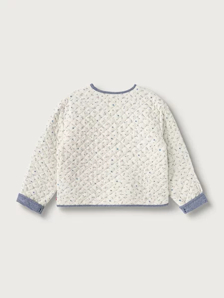 Levi's jachetă scurtă pentru copii cu FLORAL AOP JACKET W DENIM bej