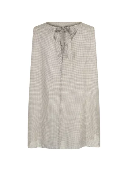 Кариран топ Fabiana Filippi без ръкави