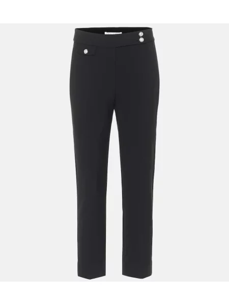 Cropp pantaloni Veronica Beard cu talie înaltă negru
