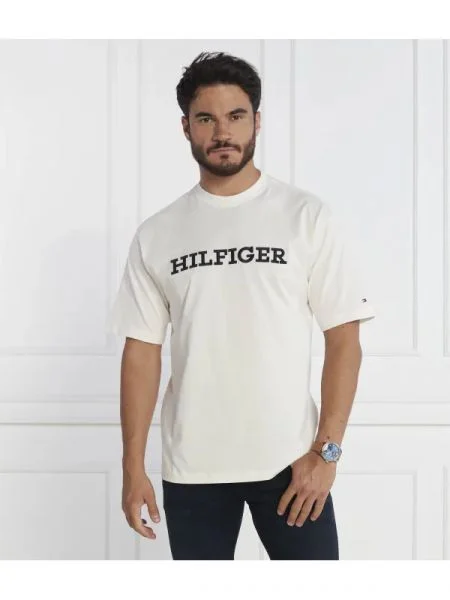 Tommy Hilfiger Póló MONOTYPE EMBRO | Relaxed fit fehér