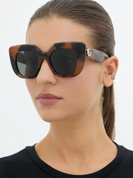Gucci slnečné okuliare dámske hnedá