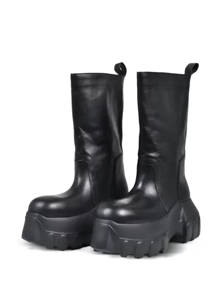 Botine Rick Owens din piele negru