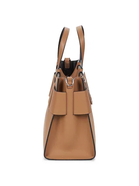 Geantă Armani Exchange din piele bej