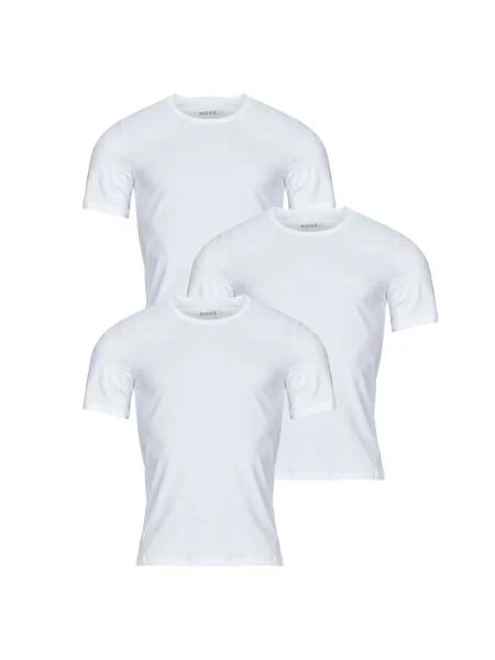 BOSS Orange Tricou Classic murdar alb