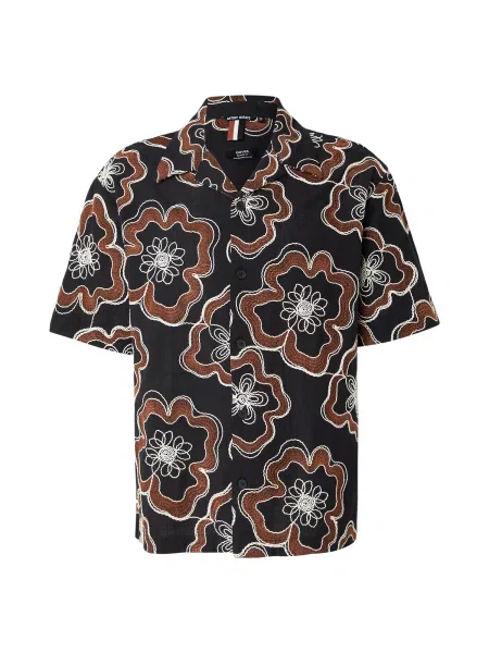 ANTONY MORATO Košile DOVER hnědá / černá bílá