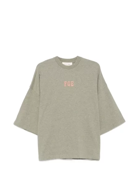 Tricou Fear Of God Essentials cu imagine verde