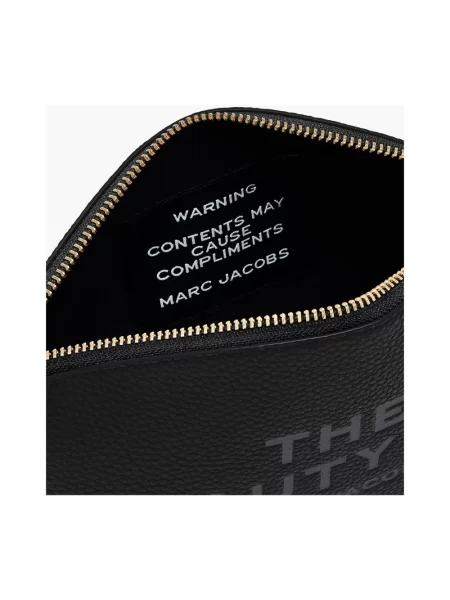 Kosmetyczka Marc Jacobs skórzana czarna
