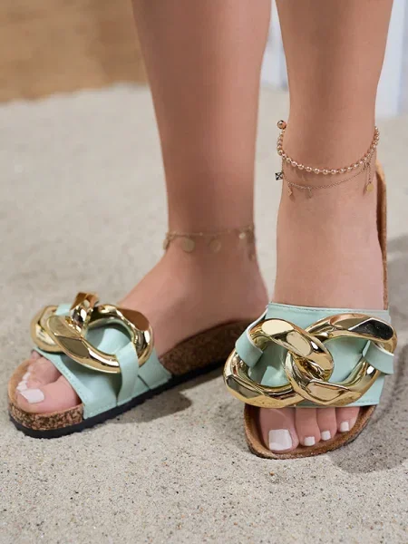 Papuci de casă Resti verde