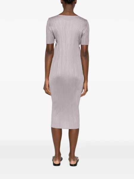 Scurt rochie midi Pleats Please Issey Miyake violet
