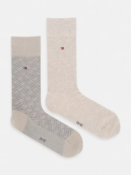 Ponožky Tommy Hilfiger béžové