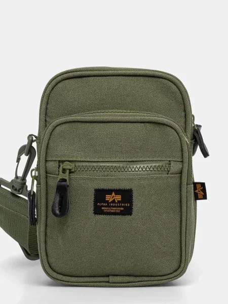 Τσάντα χιαστί Alpha Industries πράσινο