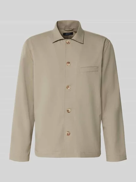 Krój regular fit koszula overshirt z listwową kieszenią na piersi model landen' Matinique