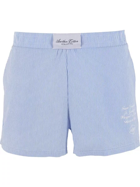 Another Cotton Lab Pantaloni albastru alb