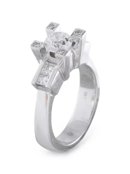 Inel Lb Exclusive cu imprimeu geometric
