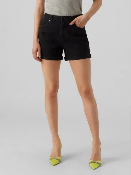 Vero Moda Дънкови шорти Zuri Черен