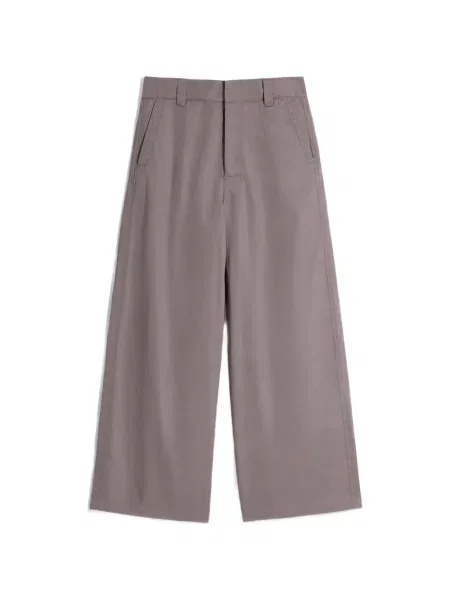 Pantaloni Lemaire cu picior lat maro