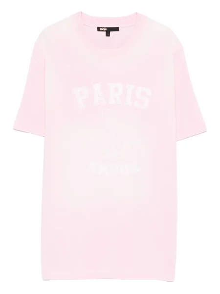 Tricou Maje cu broderie roz