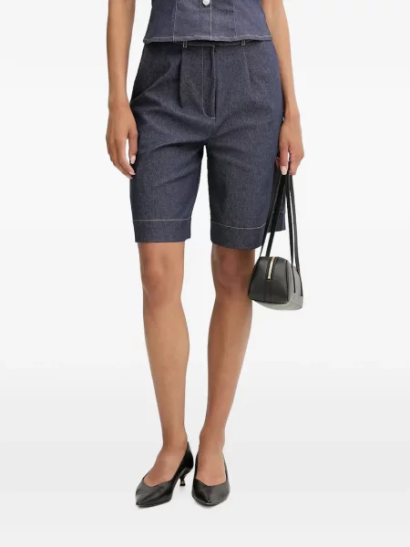Pantaloni scurți din denim Morgan albastru