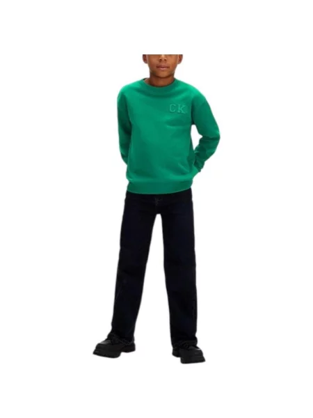 Geacă de blugi copii Calvin Klein Jeans verde