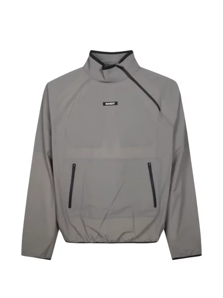 Sweter Bandit Running asymetryczny do biegania szary