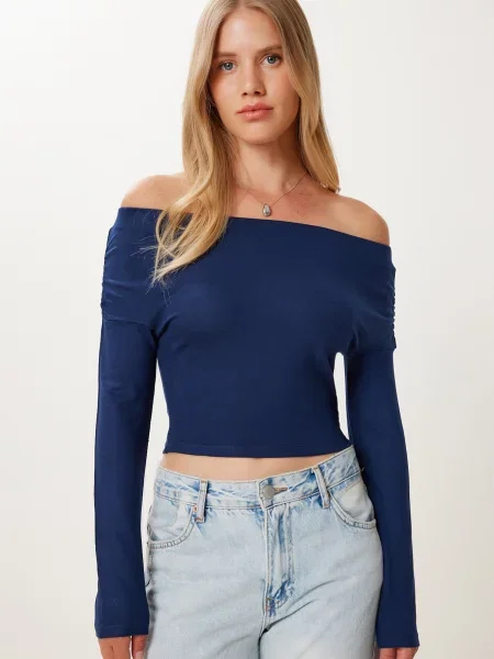 Happiness İstanbul Tricou închis albastru