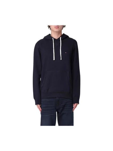 Tommy Hilfiger Bluza Z Kapturem blau granatowa