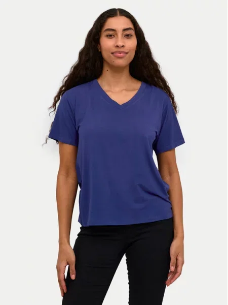 Kaffe T-Shirt Regular Fit μπλε