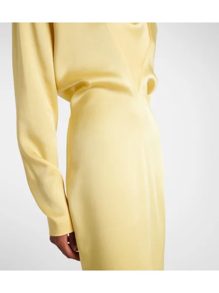 Rochie Stella Mccartney din satin galben
