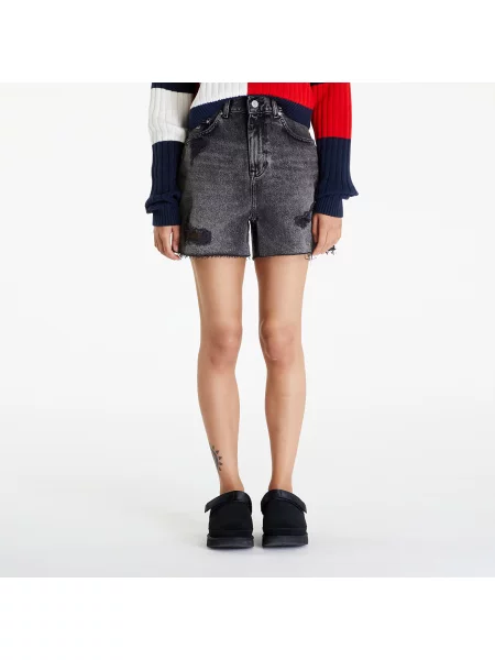 Tommy Jeans Farmer rövidnadrág Mom Fit szürke