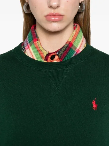 С яка сатенена поло тениска Polo Ralph Lauren с принт черно