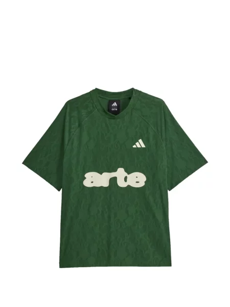 Fotbal tricou polo Adidas cu imagine din jacard negru