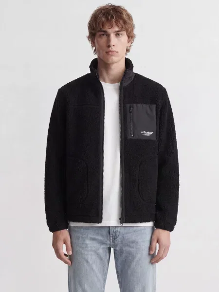 Куртка Jack & Jones тедди черная