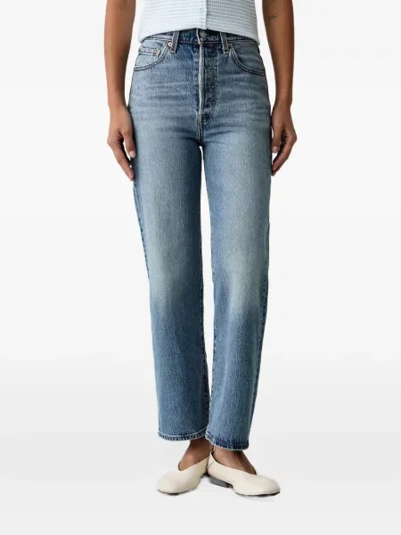 Prugasti ruksak Levi's® visoki struk siva