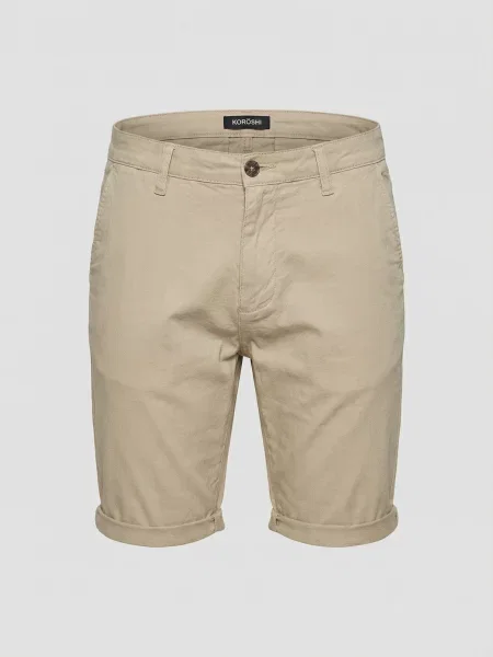 KOROSHI Pantaloni eleganți lână alb