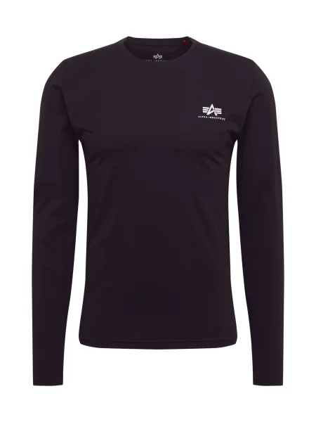ALPHA INDUSTRIES Tricou negru alb
