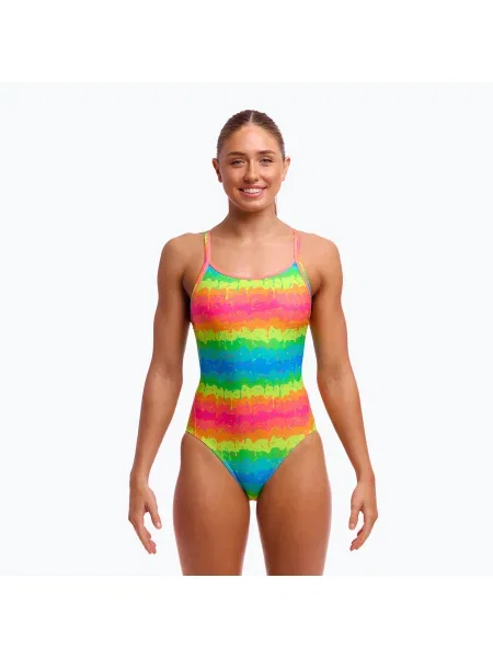 Дамски бански от една част Funkita Diamond Back One Piece melting mayhem
