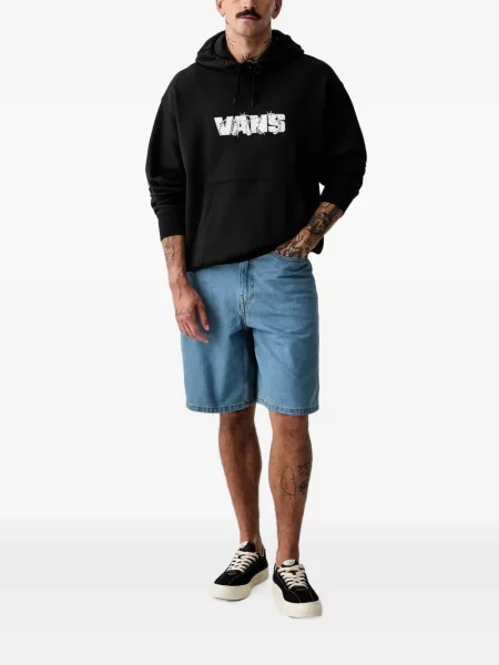 Hanorac cu glugă Vans cu imagine negru