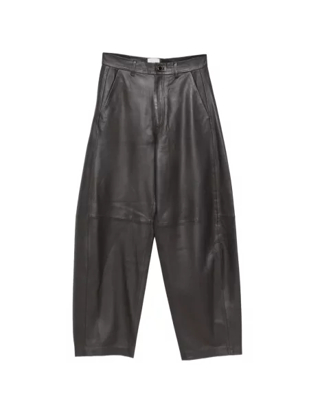 Pantaloni Alysi din piele maro