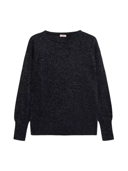 Sweter Oltre z kaszmiru niebieski